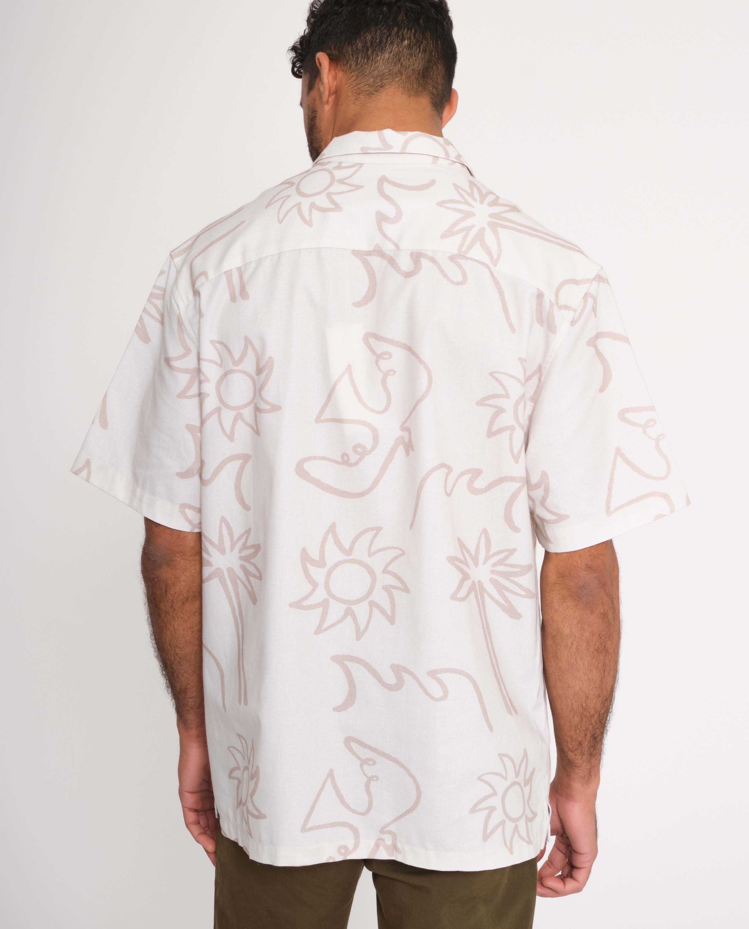 marché commun rotholz chemise manches courtes coton biologique imprimé artiste