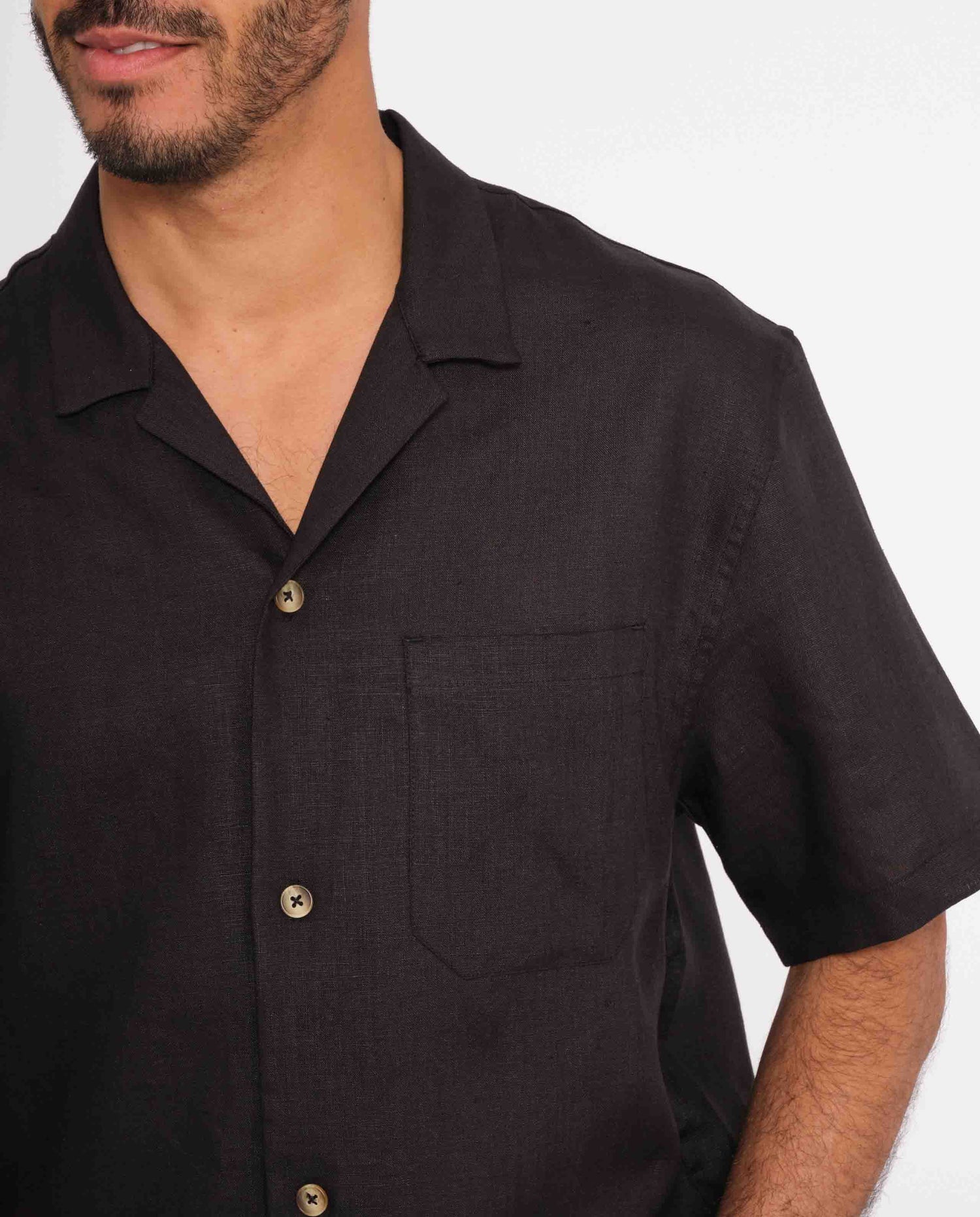 Chemise En Lin Homme Manche Courte Chemise Lin Homme Manches