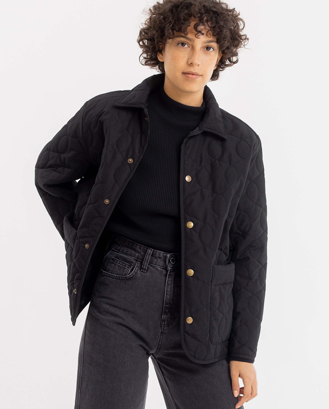 marché commun rotholz veste liner femme noire recyclée éco-responsable éthique