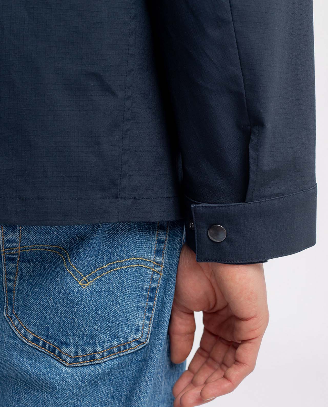 marché commun rotholz veste homme courte coton biologique éco-responsable éthique fabriquée en Europe bleu marine