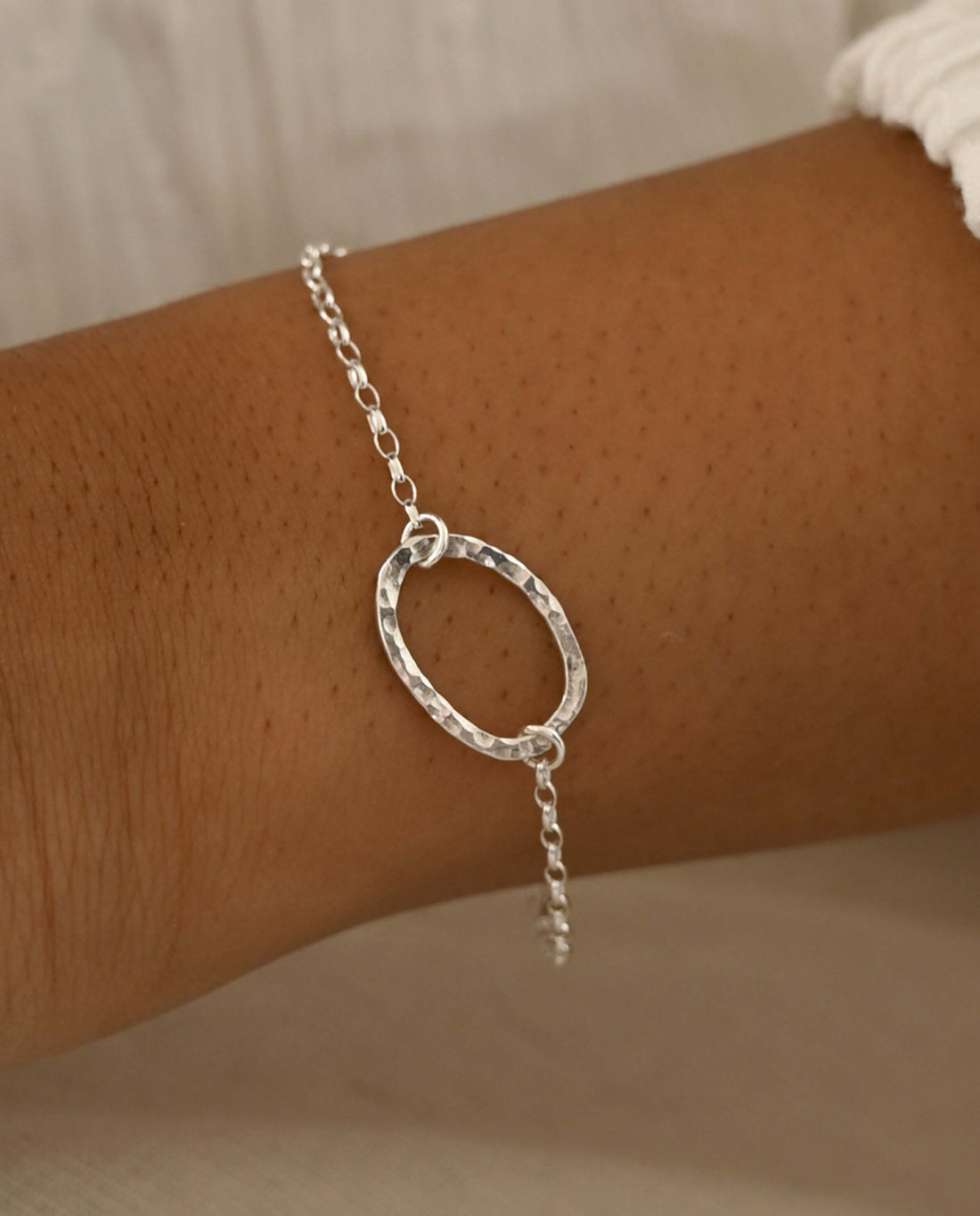marché commun wild fawn jewellery bracelet argent recyclé éthique oval chaine