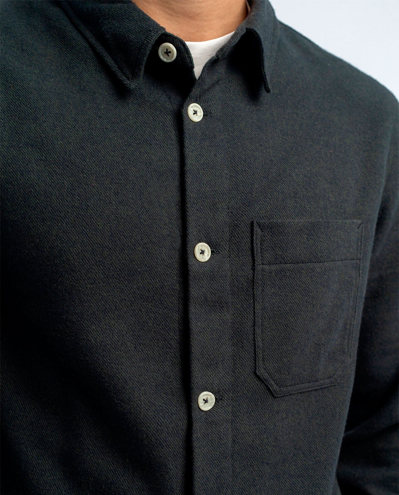 marché commun rotholz chemise flanelle homme coton biologique éco-responsable bleu marine