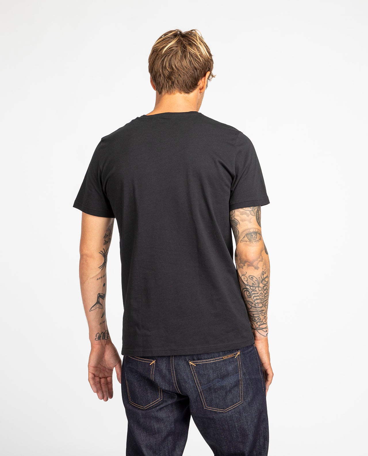 marché commun organic basics t-shirt homme manches courtes coton biologique basique éco-responsable éthique noir